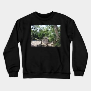 Colorized vintage photo of the Ruins of Copan Crewneck Sweatshirt